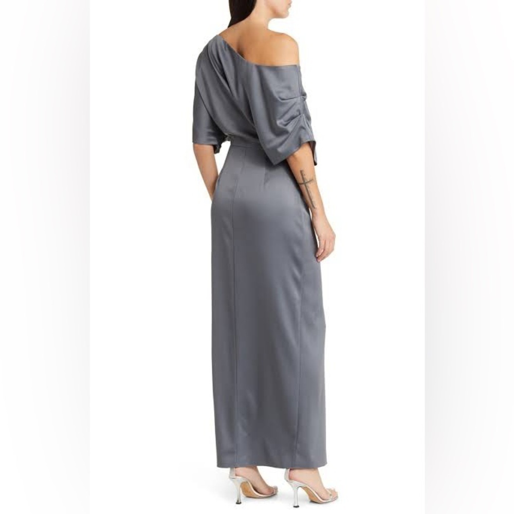 Elliatt Andrea Gown Charcoal Gray Maxi Dress Nordstrom NWT Size Small - Picture 2 of 15
